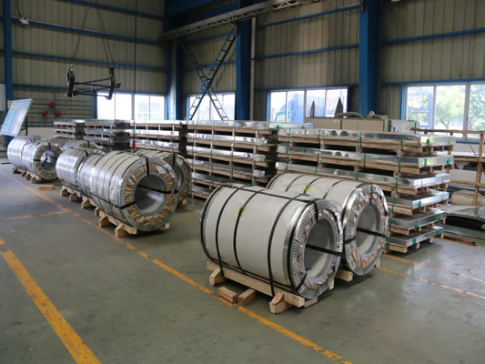 Coil en acier inoxydable ASTM 304 321H 347 Grade laminé à froid 1 mm 1,2 mm Épaisseur 1000 mm 1219 mm Largeur BA/2B Surface